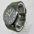 High Quality Waterproof Army Green Fabric Strap Watch